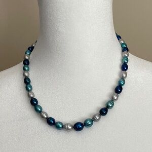 Honora Blue Pearl Necklace